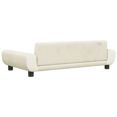 vidaXL Hundebett Creme 100x54x33 cm Samt