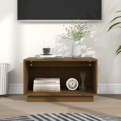 vidaXL TV-Schrank Honigbraun 60x35x35 cm Massivholz Kiefer