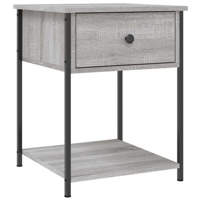 vidaXL Nachttische 2 Stk. Grau Sonoma 44x45x58 cm Holzwerkstoff