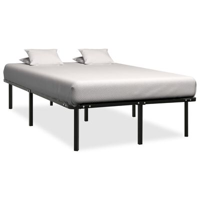 vidaXL Bett Schwarz Metall 120x200 cm