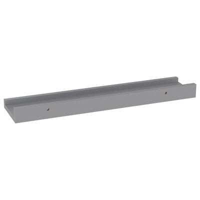 vidaXL Wandregale 4 Stk. Grau 40x9x3 cm