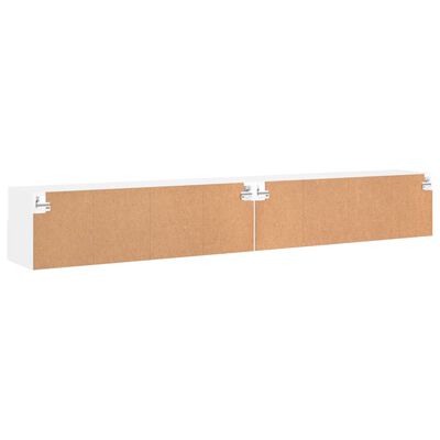 vidaXL TV-Wandschränke 2 Stk. Weiß 100x30x30 cm Holzwerkstoff