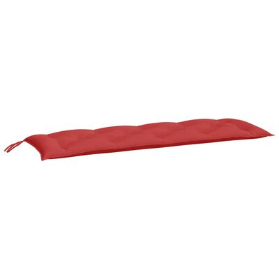 vidaXL Gartenbank-Auflagen 2 Stk. Rot 150x50x7 cm Oxford-Gewebe