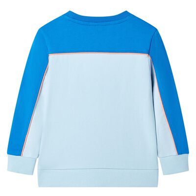 Kinder-Sweatshirt Knallblau und Hellblau 116