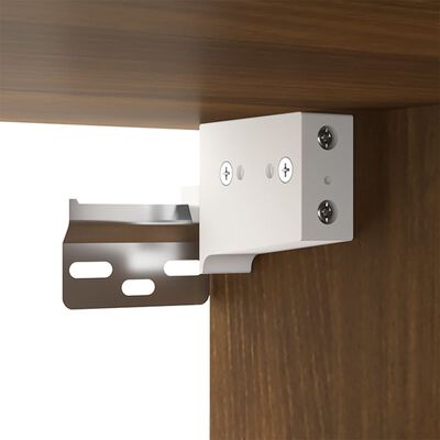 vidaXL 3-tlg. TV-Schrank-Set Braun Eichen-Optik Holzwerkstoff