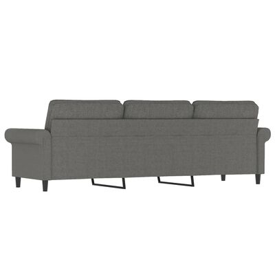 vidaXL 3-Sitzer-Sofa Dunkelgrau 180 cm Stoff