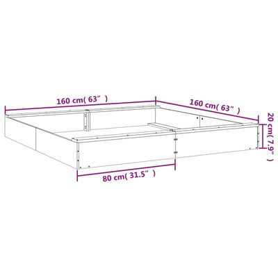 vidaXL Sandkasten mit Sitzen Honigbraun Quadratisch Massivholz Kiefer