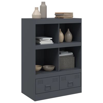 vidaXL Highboard Anthrazit 67x39x95 cm Stahl