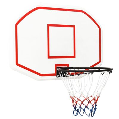 vidaXL Basketballkorb Weiß 109x71x3 cm Polyethylen