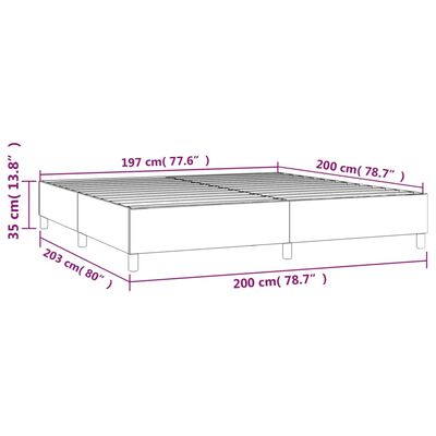 vidaXL Bettgestell Rosa 200x200 cm Samt