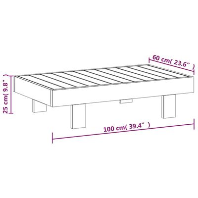 vidaXL 5-tlg. Garten-Lounge-Set mit Cremeweißen Kissen Massivholz