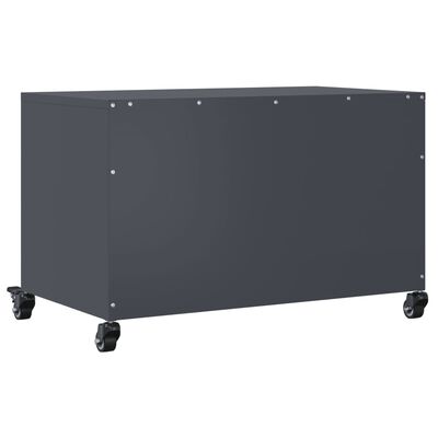 vidaXL TV-Schrank Anthrazit 68x39x43,5 cm Stahl