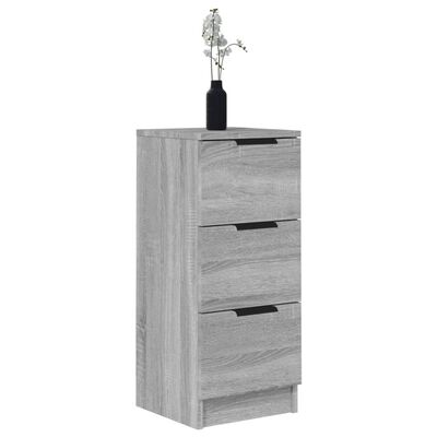 vidaXL Sideboards 2 Stk. Grau Sonoma 30x30x70 cm Holzwerkstoff