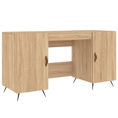 vidaXL Schreibtisch Sonoma-Eiche 140x50x75 cm Holzwerkstoff