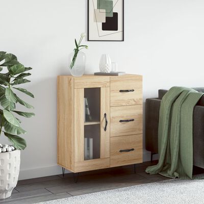 vidaXL Sideboard Sonoma-Eiche 69,5x34x90 cm Holzwerkstoff