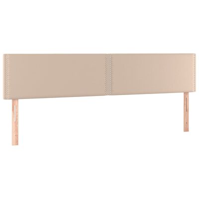 vidaXL Boxspringbett mit Matratze & LED Cappuccino-Braun 180x200cm