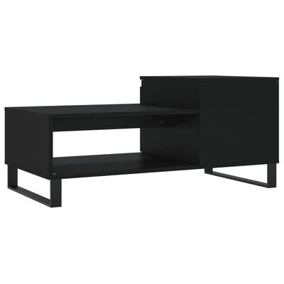 vidaXL Couchtisch Schwarz 100x50x45 cm Holzwerkstoff