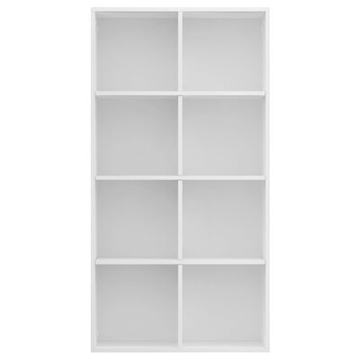 vidaXL Bücherregal/Sideboard Weiß 66×30×130 cm Holzwerkstoff