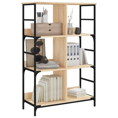 vidaXL Bücherregal Sonoma-Eiche 78,5x33x117,5 cm Holzwerkstoff