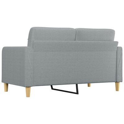 vidaXL B-Ware 2-Sitzer-Sofa Hellgrau 140 cm Stoff