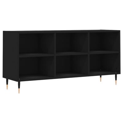 vidaXL TV-Schrank Schwarz 103,5x30x50 cm Holzwerkstoff