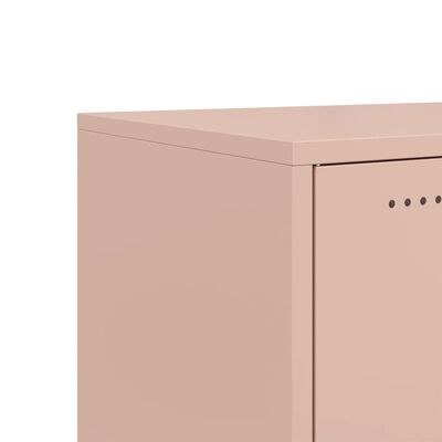 vidaXL TV-Schrank Rosa 100,5x39x43,5 cm Stahl