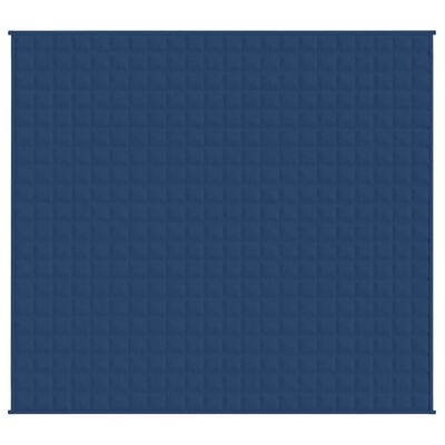 vidaXL Gewichtsdecke Blau 220x240 cm 15 kg Stoff