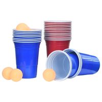 vidaXL Beer-Pong Set 0,5 L Kunststoff