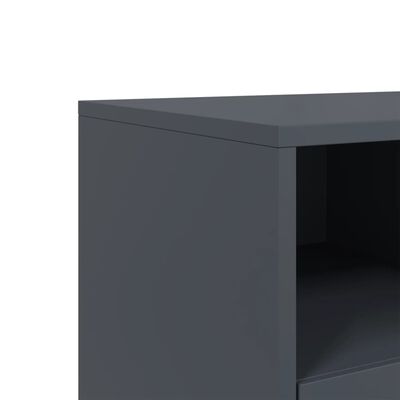 vidaXL TV-Schrank Anthrazit 68x39x43,5 cm Stahl