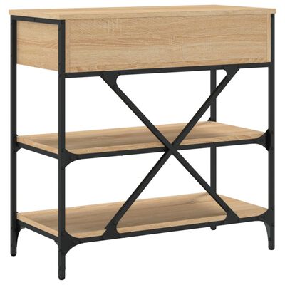 vidaXL Konsolentisch Sonoma-Eiche 75x34,5x75 cm Holzwerkstoff