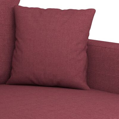 vidaXL 3-Sitzer-Sofa Weinrot 180 cm Stoff