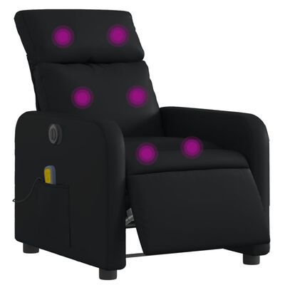 vidaXL Massagesessel Elektrisch Schwarz Kunstleder