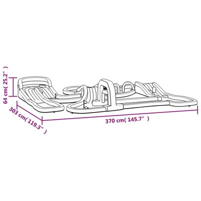 Happy Hop Minigolf Aufblasbar 370x303x64 cm