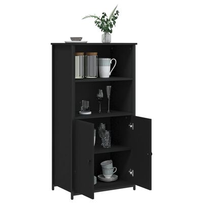 vidaXL Highboard Schwarz 62x36x121,5 cm Holzwerkstoff