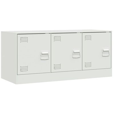 vidaXL TV-Schrank Weiß 99x39x44 cm Stahl