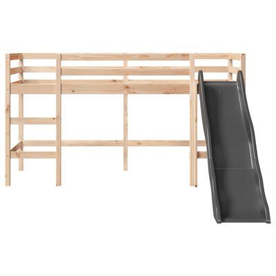 vidaXL Kinderhochbett ohne Matratze 80x200 cm Massivholz Kiefer