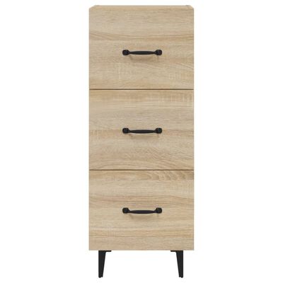 vidaXL Sideboard Sonoma-Eiche 34,5x34x90 cm Holzwerkstoff