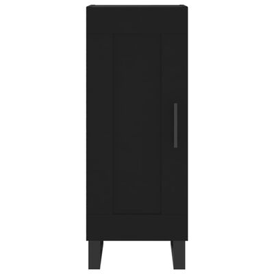 vidaXL Sideboard Schwarz 34,5x34x90 cm Holzwerkstoff