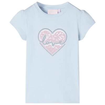 Kinder-T-Shirt Hellblau 104