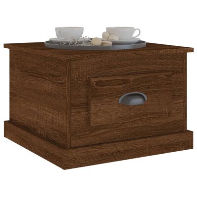 vidaXL Couchtisch Braun Eichen-Optik 50x50x35 cm Holzwerkstoff