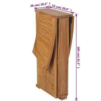 vidaXL Klappbarer Bartisch 155x53x105 cm Teak Massiv