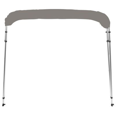 vidaXL 4-Bow Bimini-Top Grau 243x180x137 cm