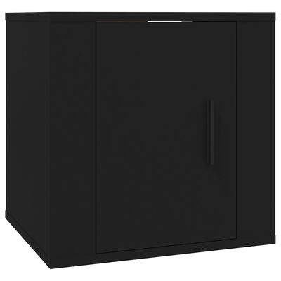 vidaXL 6-tlg. TV-Schrank-Set Schwarz Holzwerkstoff