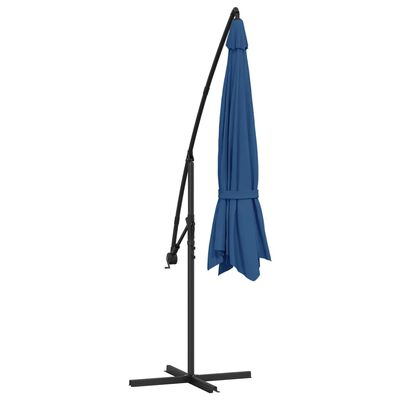 vidaXL Ampelschirm mit Aluminium-Mast 350 cm Blau