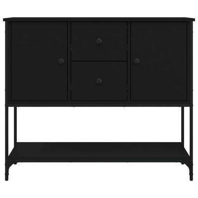 vidaXL Sideboard Schwarz 100x36x85 cm Holzwerkstoff