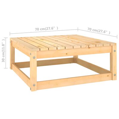 vidaXL 8-tlg. Garten-Lounge-Set mit Kissen Massivholz Kiefer