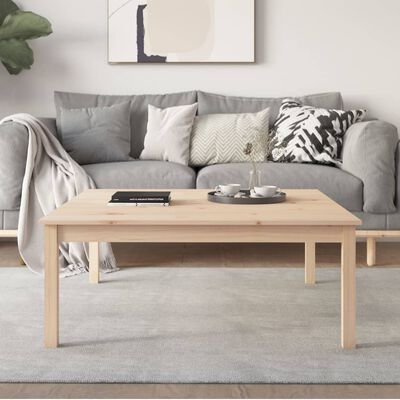 vidaXL Couchtisch 100x100x40 cm Massivholz Kiefer