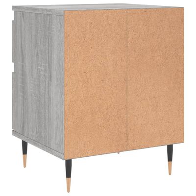 vidaXL Nachttische 2 Stk. Grau Sonoma 40x35x50 cm Holzwerkstoff