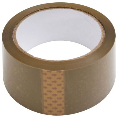 vidaXL Paketklebeband 12 Stk. Braun 48 mm x 66 m