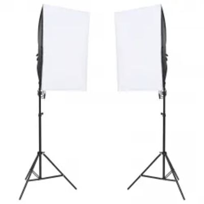 vidaXL Fotostudio-Set mit Beleuchtung, Hintergrund und Reflektor